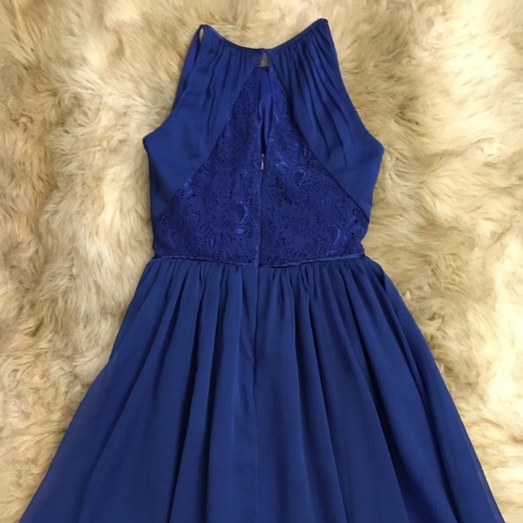 AQUA cobalt illusion party dress size 2 like new!! - Picture 3 of 7